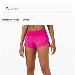 Hot Pink Lulu Running Shorts